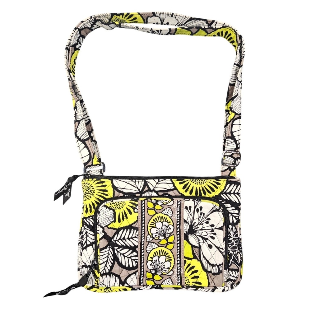 Vera Bradley Tablet Hipster Crossbody Quilted Bag Purse in Citron 2015 Retired